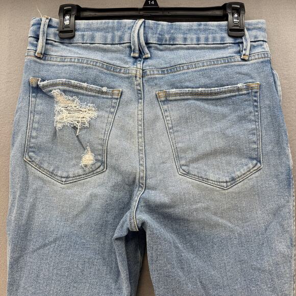 Good American Jeans Women's 8/29 Light Blue Skinny Stretch High Rise Preppy - Picture 3 of 12